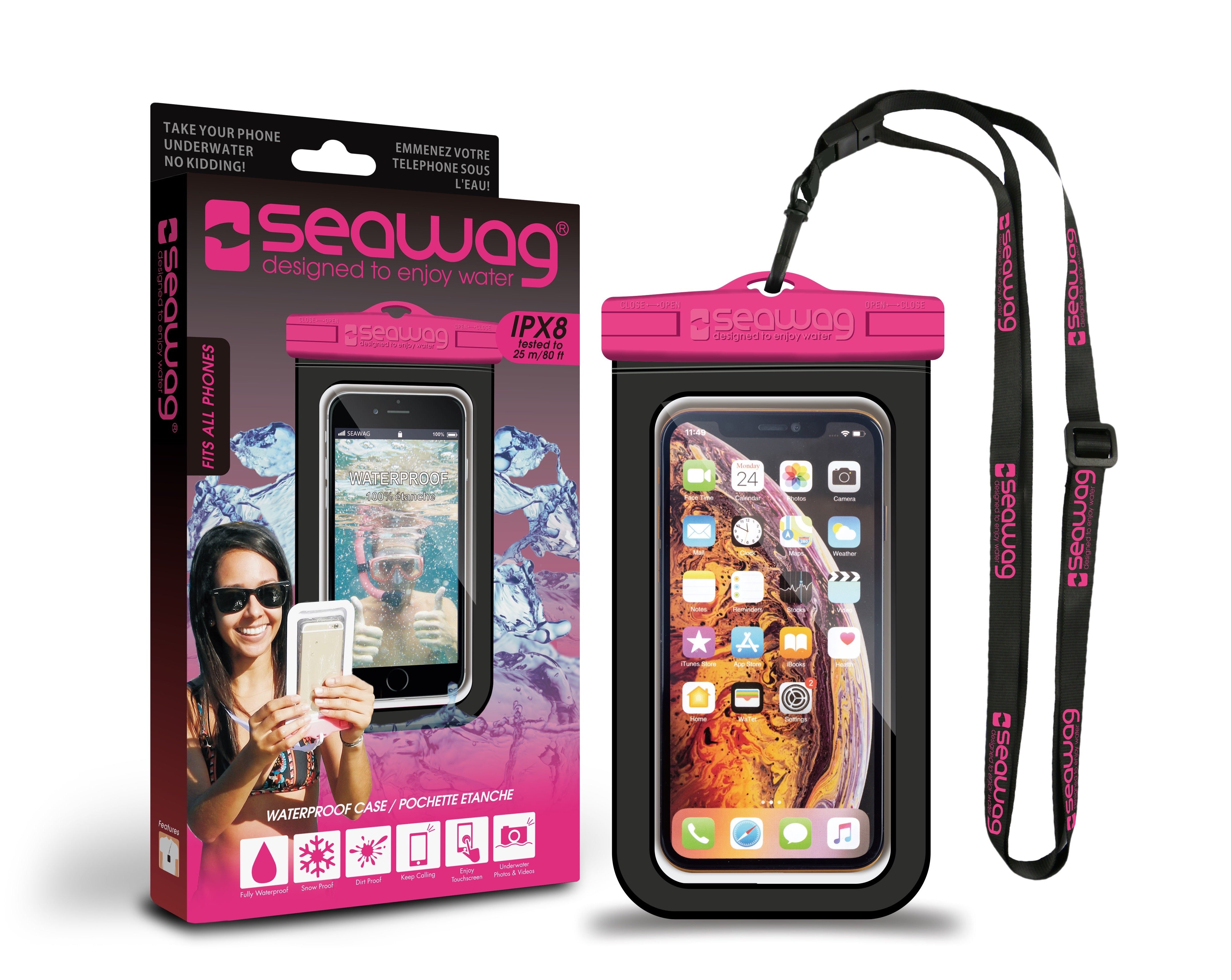 Universal Waterproof Case For Smartphone Black Pink